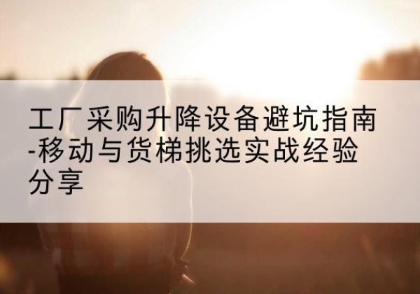 横山移动式升降机怎么选-工厂采购升降设备避坑指南-移动与货梯挑选实战经验分享